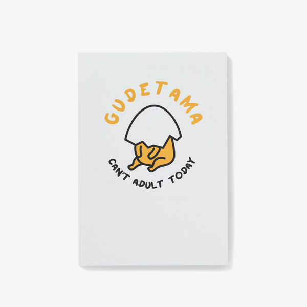 Gudetama Can't Adult Today Personalised Notepad
