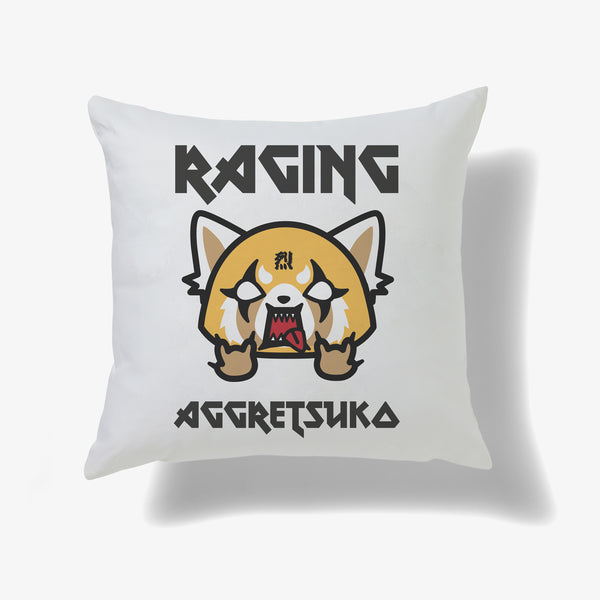 Aggretsuko Raging Personalised Cushion