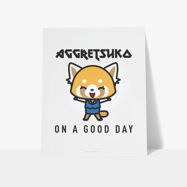 Aggretsuko On A Good Day Personalised Art Print