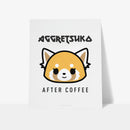 Aggretsuko After Coffee Personalised Art Print