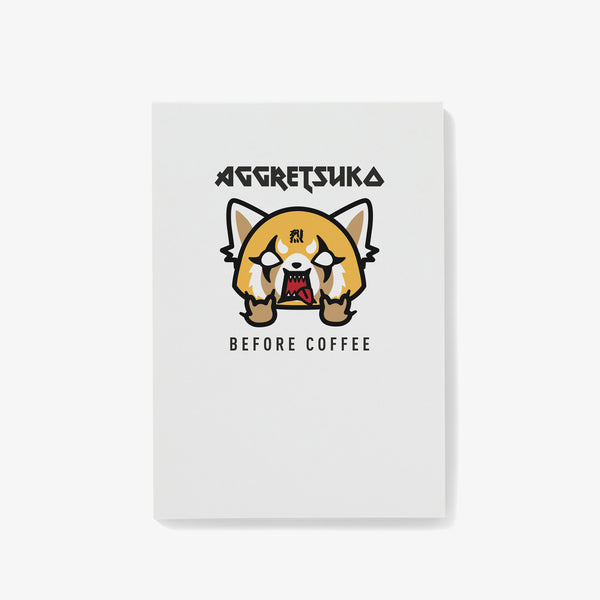 Aggretsuko Before & After Coffee Personalised Notepad