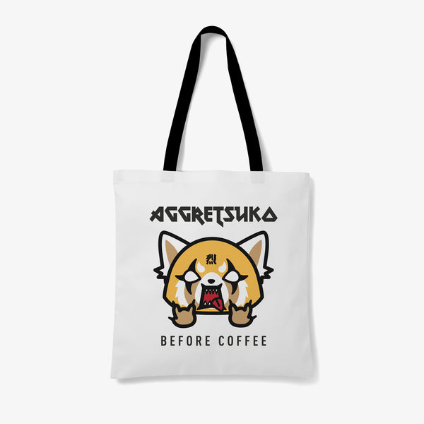 Aggretsuko Before & After Coffee Personalised Tote Bag