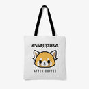 Aggretsuko Before & After Coffee Personalised Tote Bag