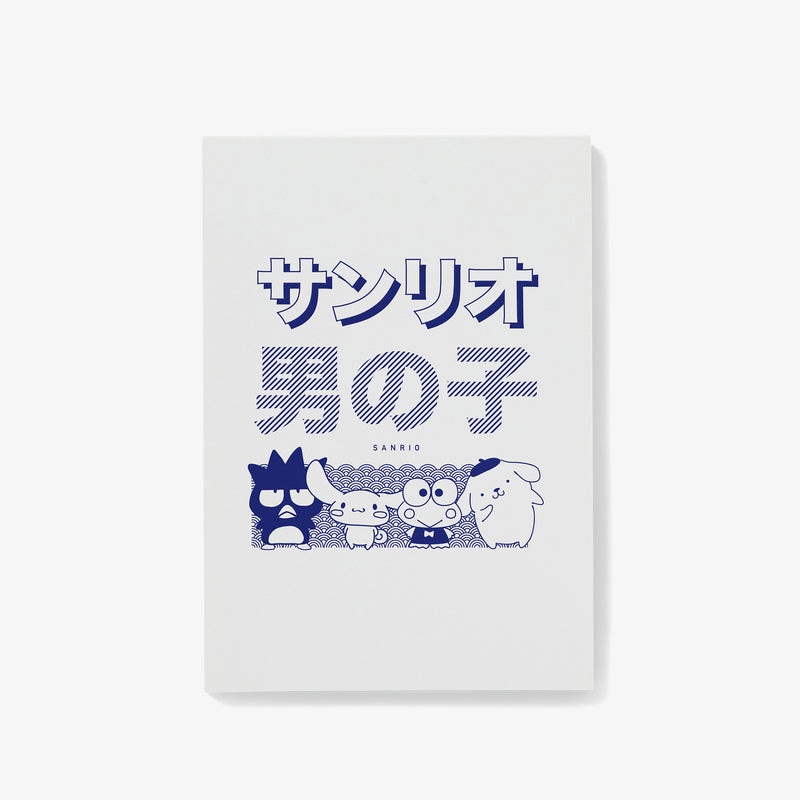 Sanrio Boys Japanese Logo Notepad